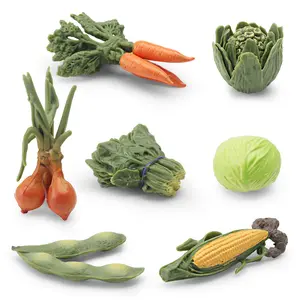 Simulazione set di verdure modello di spinaci carota secchio di mais cavolo cipolla edamame decorazione alimentare