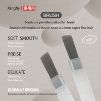 Guangzhou Xingfly Nylon Vernis À Ongles Colle Gel Polish Brosse Cheveux Blancs et Noirs avec Haute Visibilité et Durabilité