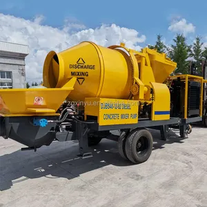 XINYU 40M3/H Diesel Engine Concrete Trailer Pumps/small Concrete Pump Mixer Pumpcrete Machine Provided Philippines 2 Years 500M