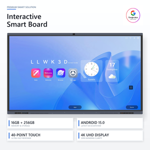 Pantalla Interactiva RK3588 <span class=keywords><strong>Android</strong></span> 15, 16GB 256GB, 75/86 Pulgadas, 4K, Táctil, Pizarra Inteligente, Videoconferencia, Pantalla para Presentaciones - Product Image 1