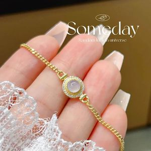 Xinfly 18k Gold Miami <b>Cuban</b> <b>Chain</b> <b>Link</b> Dainty Design Diamond Gem Stone Bracelet Trendy Charm Bracelets for Wedding or Gift - Product Image 4