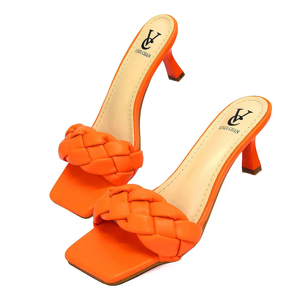 2024 kadın yüksek pompalar Rhinestone açık Toe topuklar Sandal şeffaf kadın topuk ayakkabı