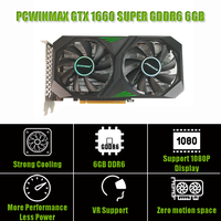 Carte graphique de jeu PCWINMAX GTX 1660 Super, Placa De Video GTX 1660 Super 1660ti 6GB DDR6, GPU neuf