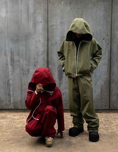 Custom Zipper <strong>Nylon</strong> <strong>Jogger</strong> Baggy Running Soft Shell Track Suit Jacket and <strong>Jogger</strong> Pant Set Waterproof Windbreaker Tracksuits Men - Product Image 6