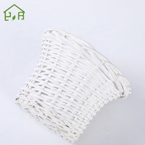Commercio all'ingrosso di vendita caldo del canestro della piantatrice della pianta del supporto del vaso di fiore del salice del vaso di fiori tessuto <span class=keywords><strong>vimini</strong></span> bianco amichevole di eco - Product Image 5