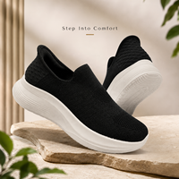 2026 Logo Personnalisé Baskets Chaussette Homme 5D Mains Libres Flyknit Slip On Plateforme Rembourrée Marche Prière