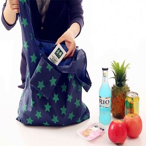 Bolsa de Compras Reutilizable Ecológica Personalizada, Bolsa de Poliester Plegable y Portátil, Bolsa de Supermercado Reciclable - Product Image 5