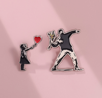 Broche en émail métallique à thème Amour Créatif pour Couples, Cadeau Personnalisé pour Amis, pour Sac à Dos, Vêtements, Chapeau
