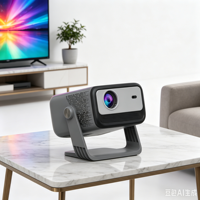 Projecteur intelligent portable Android 1080P 4K pour cinéma maison avec WiFi Bluetooth