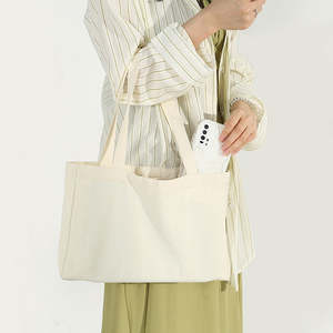 Bolsa de compras de lona con logotipo personalizado, ecológica, duradera, de algodón, con logotipo impreso a medida. - Product Image 2