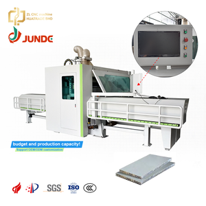 เครื่องกัดและเจาะ 9 แกน รุ่น JUNDE 24.85KW 380V สำหรับงานลบมุมแผ่นอลูมิเนียมรังผึ้งไม้ สำหรับหน้าต่างและประตู - Product Image 1