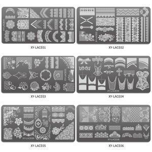 Nouvelle arrivée transfert impression dentelle bord doux Style ongles estampage plaque nouveau modèle ongles 3D estampage plaques - Product Image 4
