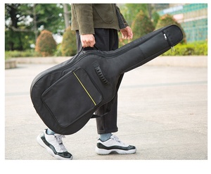 Su geçirmez Oxford bez gitar çantası durumda kalınlaşmış pamuk sırt çantası akustik bas elektrik gitar sahne çantası - Product Image 3