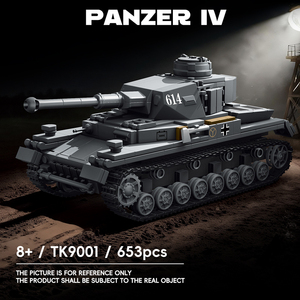 รถถังปานเซอร์ 4 ของเยอรมันในสงครามโลกครั้งที่ 2 ชุดของเล่นโมเดลพลาสติกประกอบเอง ของขวัญ ชุดตัวต่อ - Product Image 6
