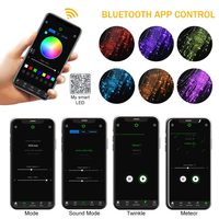 Nouveau kit d'éclairage de plafond LED 32W Starlight à double port et double couleur, effet ciel étoilé, fibre optique, RGB, étoile filante pour voiture