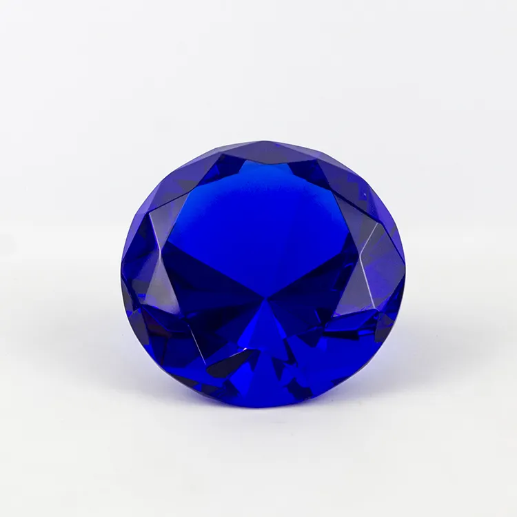 Toptan K9 ucuz fiyat kristal elmas özel logo kristal cam elmas paperweight düğün hediyeleri için