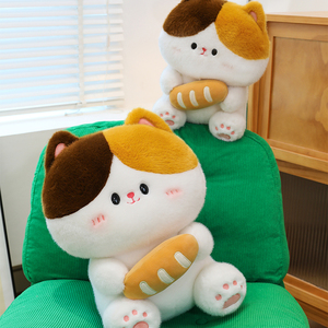 All'ingrosso adorabile pane gatto peluche bambola personalizzabile ODM sollievo dallo Stress compagno per i compleanni delle ragazze - Product Image 3