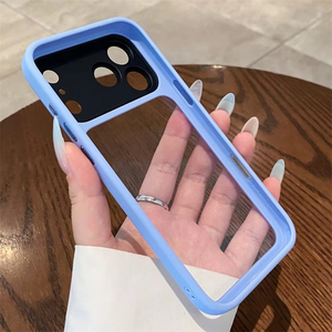 เคสกันกระแทกขอบสีหรูหราสำหรับ iPhone 17/16, เคสใสกันกระแทกแบบแม่เหล็กสำหรับ iPhone 17 พร้อมปุ่มป้องกันกล้อง - Product Image 5