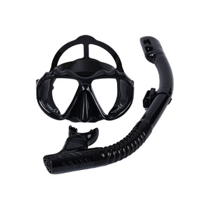 Masque de plongée en apnée à une vitre en verre trempé PC, silicone liquide universel pour la plongée en apnée - Product Image 2