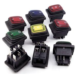 สวิตช์โยกกันน้ำ KCD4 Heavy Duty 16A 250VAC 30x22 แบบ 6 ขา DPDT เปิด-ปิด เปิด-ปิด 12V 220V พร้อมไฟ LED สีแดงและสีเขียว - Product Image 2