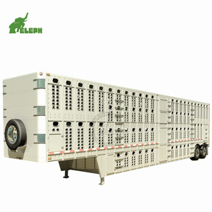 Semirremolque <span class=keywords><strong>de</strong></span> 3 Ejes <span class=keywords><strong>para</strong></span> <span class=keywords><strong>Transporte</strong></span> <span class=keywords><strong>de</strong></span> Caballos, <span class=keywords><strong>Ganado</strong></span> y Animales, Remolque con Barandas <span class=keywords><strong>de</strong></span> 50 Toneladas, Semirremolque <span class=keywords><strong>para</strong></span> <span class=keywords><strong>Ganado</strong></span> - Product Image 3