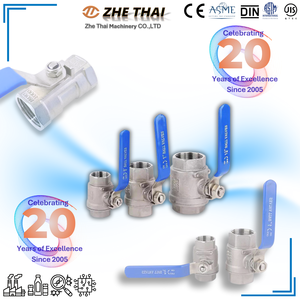 บอลวาล์วไต้หวัน ขนาด 2 นิ้ว แบบ 2 ชิ้น ข้อต่อเกลียว CF8M/WCB SS รุ่น ZT-260 ซีล PTFE/RPTFE รับแรงดัน 6000psi สำหรับเชื่อมแก๊ส/น้ำ/น้ำมัน - Product Image 4