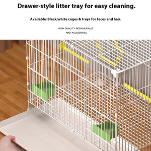 Lồng chim đặc biệt họa tiết da hổ Xuân Phong thêu chữ thập phụ kiện mới dành cho vẹt, chất liệu kim loại tấm, sản xuất tại Trung Quốc/FUJ - Product Image 3