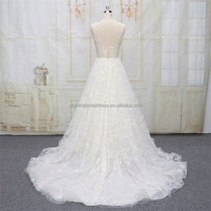 Abito da sposa di lusso popolare in europa abito da sposa caduto - Product Image 5