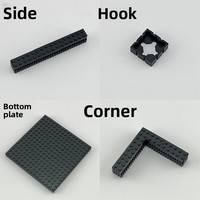 Moc Portrait Pixel Art Blocs de Construction 65806 Plaque de Base Cadre Photo Décoration Murale Planche d'Assemblage 16x16 Studs Jouet Éducatif