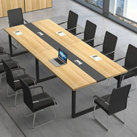Sistema di Tavoli Modulari per Conferenze, Grande Scrivania per Riunioni, Arredamento per Ufficio, Progetto OEM Personalizzato