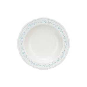 Ensemble de 18 assiettes à dîner en porcelaine florale en porcelaine osseuse bleue et blanche de luxe, ensembles de vaisselle en céramique, vente en gros - Product Image 3