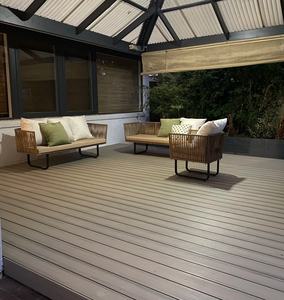 Tarima de Madera Compuesta de Plástico y Madera Moderna, Antideslizante, Impermeable, Ignífuga, con Aspecto de Madera en 3D, Sistema de Clic, <span class=keywords><strong>Parquet</strong></span> Liso para Exteriores - Product Image 5