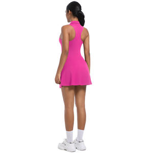 Hoch tailliertes Sport kleid für Damen mit Reiß verschluss zum Abnehmen - Product Image 4