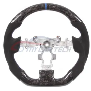 Forged Carbon Fiber Alcantara Steering Wheel nissan 370z steering wheel FOR Nissan GTR R35 GTR35 R34 2009LED RPM