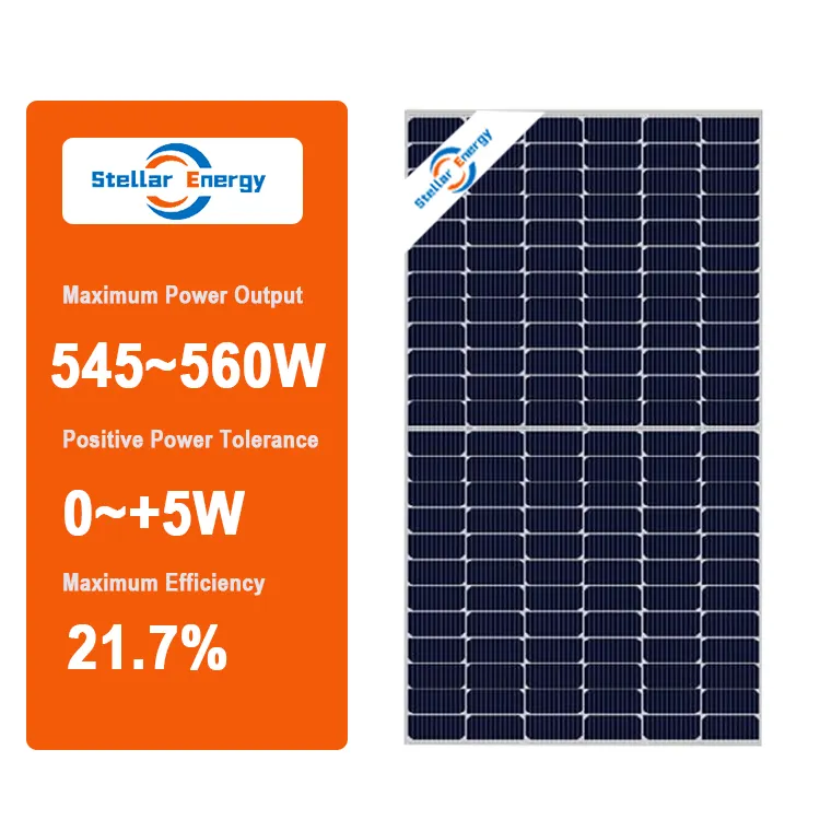 Stellar Energy India thailand company 545w 550w 555w 560w solar panel for home subsidy