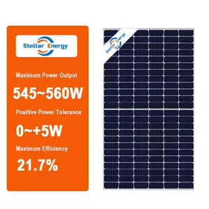 恒星能源印度泰国公司545w 550w 555w 560w家庭补贴太阳能电池板