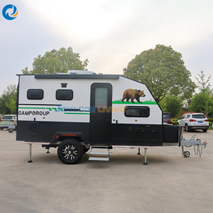 Remolque de caravana todoterreno de doble eje con literas y cocina extraíble para aventuras familiares de camping - Product Image 6