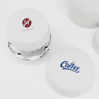Couvre-gobelet en papier avec logo personnalisé, qualité alimentaire, écologique, pour hôtel, restaurant, café, thé, boisson, couvre-gobelet en verre, vente en gros