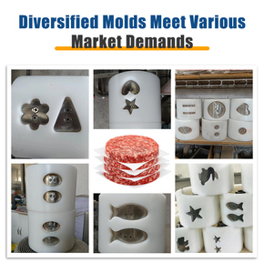 Nhà máy bán Burger Maker Máy Sản phẩm thịt làm cho máy tự động Hamburger patty Maker Burger thịt tạo thành máy - Product Image 4