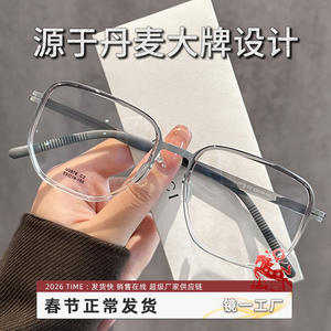 Monture de lunettes rectangulaire style Linde 2676 en plastique et acier, monture intégrale unisexe légère avec pont nasal standard - Product Image 3