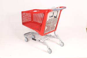 Highbright Durable Plastic Shopping Trolley for Supermarket & Retail Stores - Product Image 3