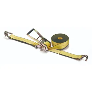 OEM 2inch 27ft Tie Down Straps With Over Size Ratchet Handle 3333lbs Work Load With J-Hooks