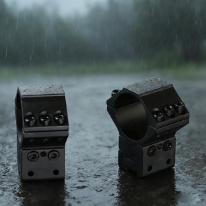 Anneaux de montage en aluminium BANGBANG pour lunette de visée, tube de 30 mm, hauteur centrale réglable pour rail de 11 mm - Product Image 1