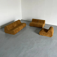 Modernes Simples Anpassbares Samt-Sofa-Set für Villa und Wohnzimmer – Modulare Sektionale Kombination Einzelsofa und Sessel