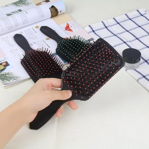 Airbag scalp massage <b>comb</b>, styling <b>comb</b>, <b>wide</b>-tooth flat <b>comb</b> with airbag, plastic curling and smoothing <b>comb</b> for long hair. - Product Image 1