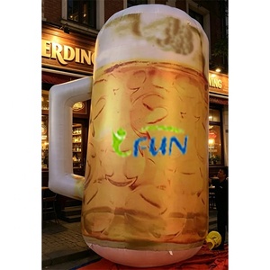 Globo Gigante Publicitario para Exteriores con Diseño de Taza de Té, Jarra de Cerveza, Lata, Botella de Vino, Ventilador Incorporado, Impresión por Transferencia Térmica Duradera, Doble Capa - Product Image 1