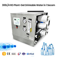 Système d'osmose inverse industriel 300 LPH avec boîtier en acier inoxydable SS304 pour usine de traitement d'eau potable pure aux Philippines