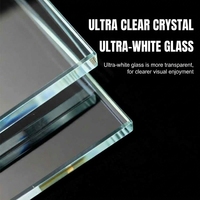 Aquarium en verre ultra-clair fabriqué en usine, volume 300L, taille personnalisable, écologique, facile à nettoyer, transparent, rectangulaire