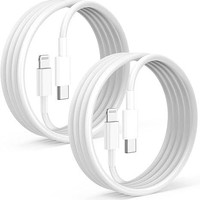 Cable de Carga USB-C a USB-C de 3 Metros, Paquete de 2, Carga Rápida, Material TPE, Compatible con iPhone 17 Pro Max/17 Air/16/16 E/16 Pro/15 Plus