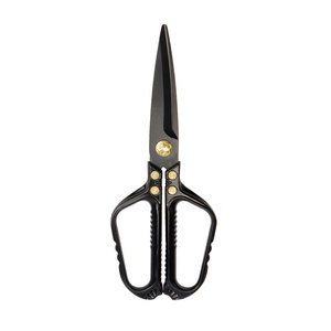 Stainless Steel Kitchen Shears Straight Head Black And Silver Multi Functional For Home Use - Product Image 5